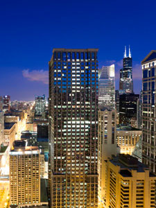 Chicago at night