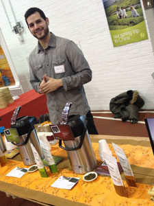 Serving Tea on College Campus