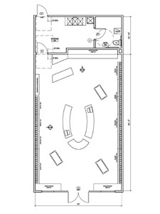 Adagio retail concept floor plan
