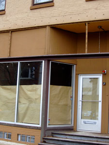 Adagio's First Retail Shop Exterior "before" construction