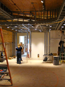 Naperville Construction Update #1 Interior shot during construction