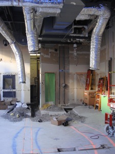 Interior after demolition